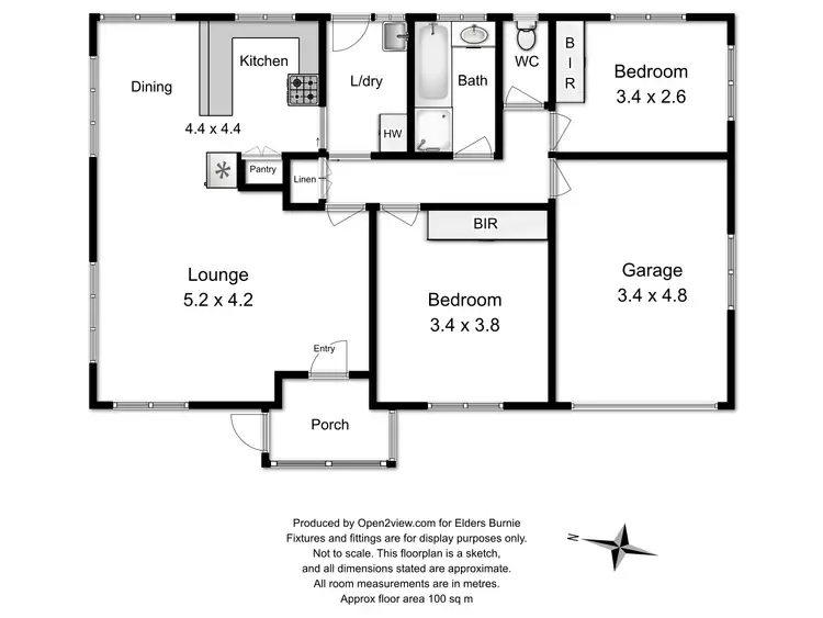 Floorplan of Homely unit listing, 1/18 West Street, Upper Burnie TAS 7320
