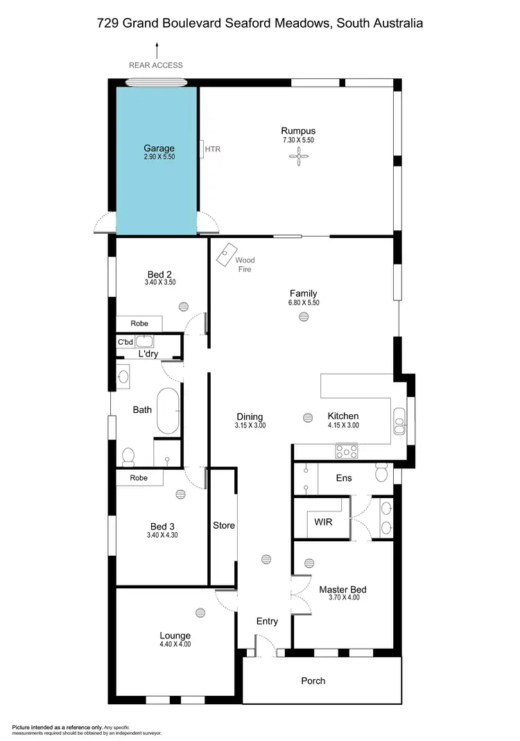 Floorplan of Homely house listing, 729 Grand Blvd, Seaford Meadows SA 5169