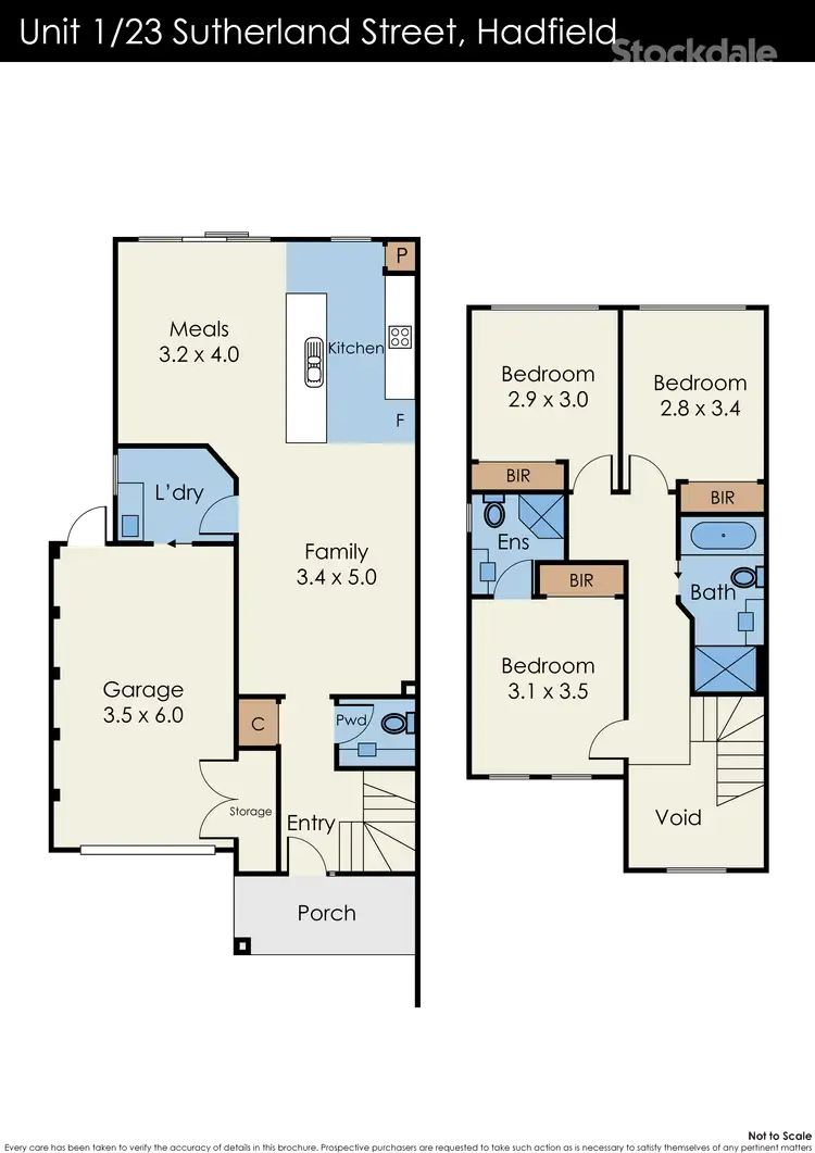 Floorplan of Homely townhouse listing, 3/23 Sutherland Street, Hadfield VIC 3046