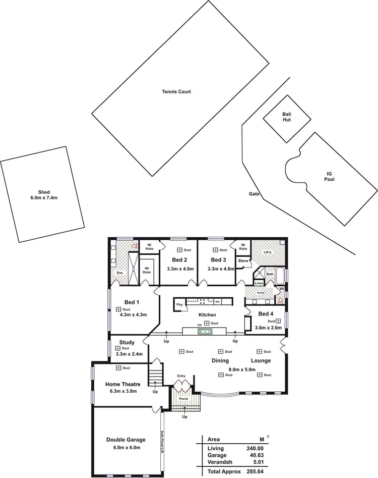 Floorplan of Homely house listing, 9 Rogers Court, Evanston Park SA 5116