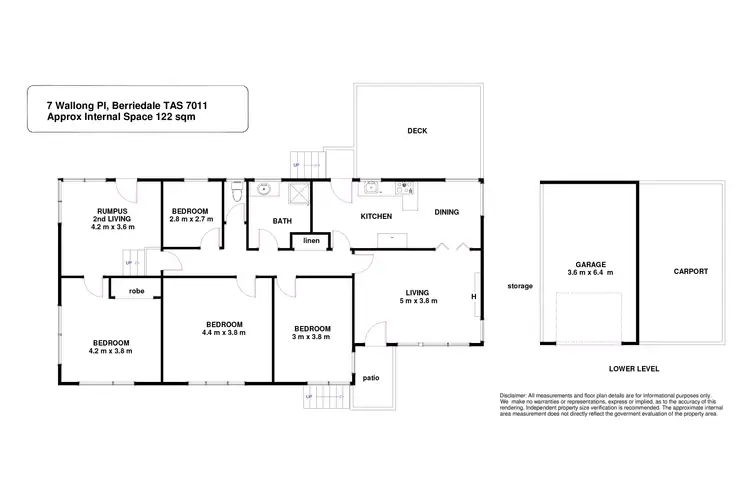 Floorplan of Homely house listing, 7 Wallong Place, Berriedale TAS 7011