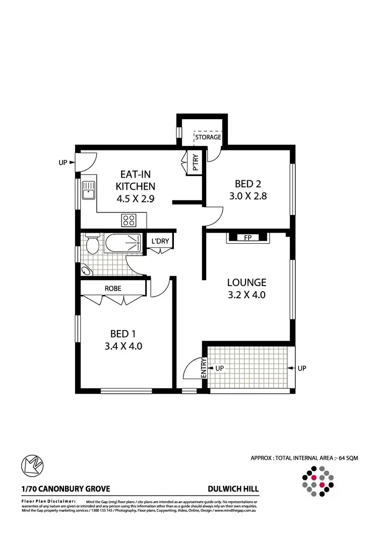 Floorplan of Homely apartment listing, 1/70 Canonbury Grove, Dulwich Hill NSW 2203