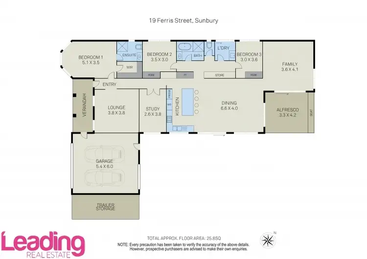 Floorplan of Homely house listing, 19 Ferris Street, Sunbury VIC 3429