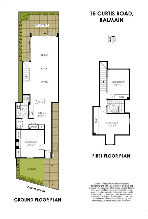Floorplan of Homely house listing, 15 Curtis Road, Balmain NSW 2041
