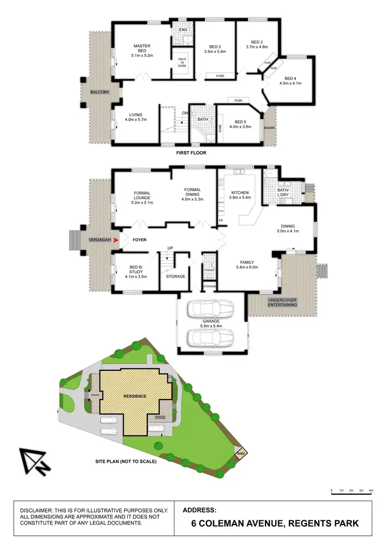 Floorplan of Homely house listing, 6 COLEMAN AVENUE, Regents Park NSW 2143