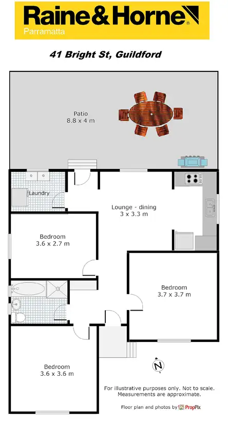 Floorplan of Homely house listing, 41 Bright Street, Guildford NSW 2161