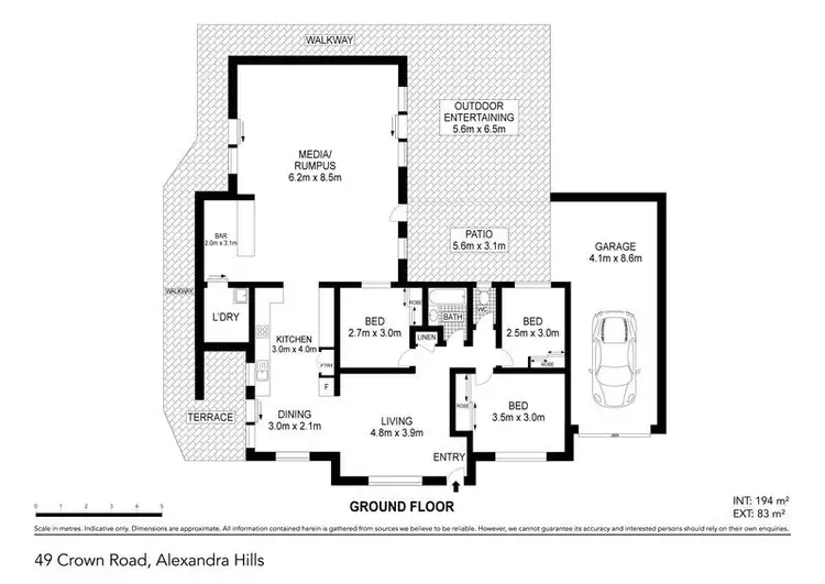 Floorplan of Homely house listing, 49 Crown Road, Alexandra Hills QLD 4161