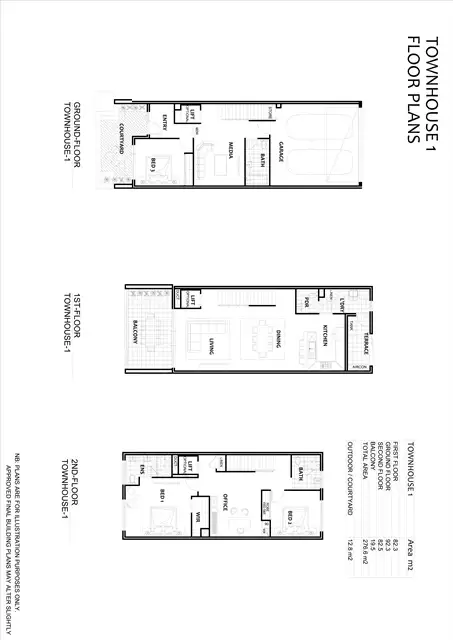 Floorplan of Homely townhouse listing, 2/28 Stadium Drive, Floreat WA 6014