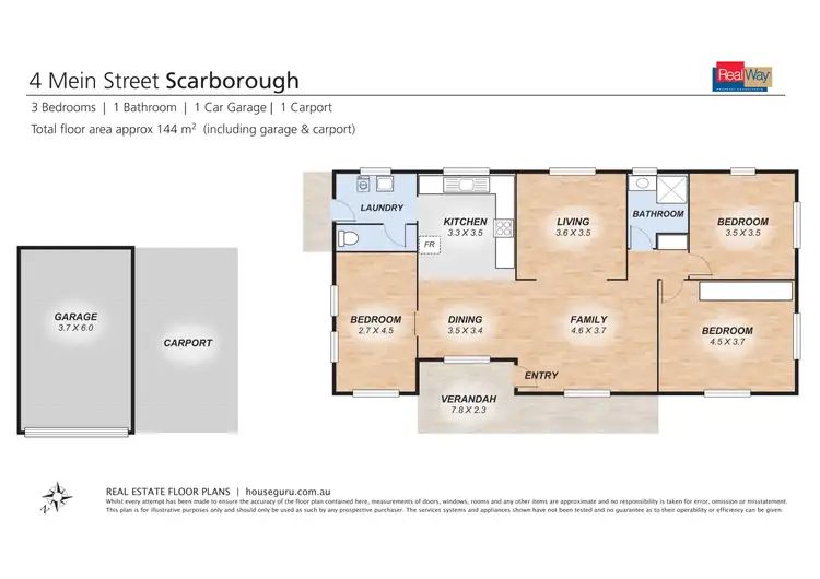 Floorplan of Homely house listing, 4 Mein Street, Scarborough QLD 4020