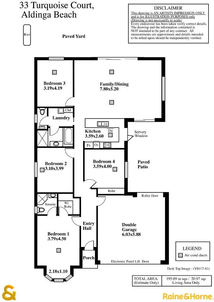 Floorplan of Homely house listing, 33 Turquoise Court, Aldinga Beach SA 5173