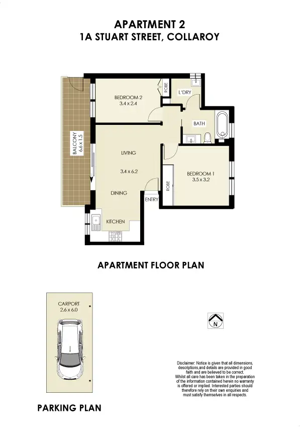 Floorplan of Homely apartment listing, 2/1a Stuart Street, Collaroy NSW 2097