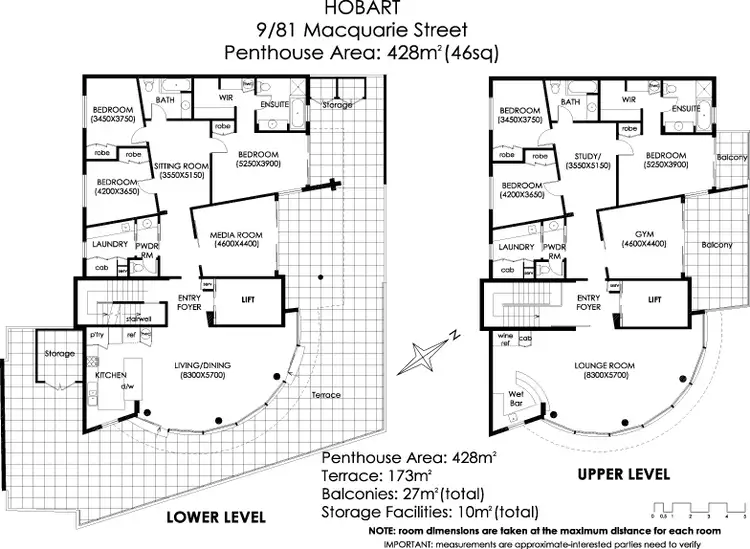 Floorplan of Homely apartment listing, 9/81 Macquarie Street, Hobart TAS 7000