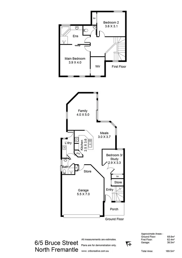 Floorplan of Homely house listing, 6/5 Bruce Street, North Fremantle WA 6159