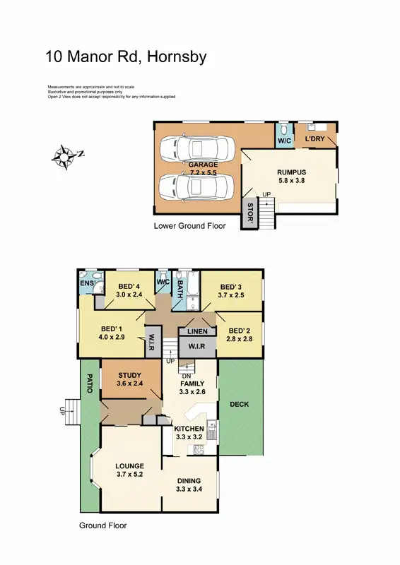 Floorplan of Homely house listing, 10 Manor Road, Hornsby NSW 2077