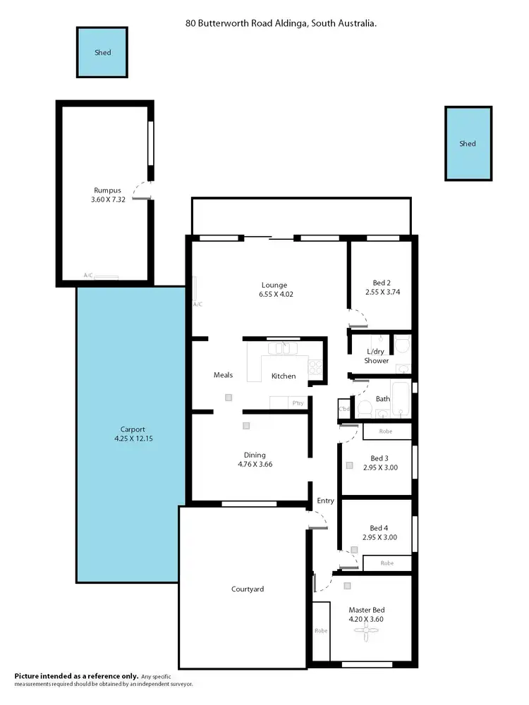 Floorplan of Homely house listing, 80 Butterworth Road, Aldinga Beach SA 5173
