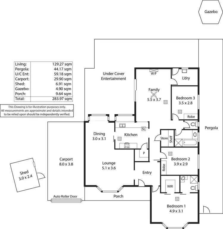 Floorplan of Homely house listing, 6 Terrigal Court, Redwood Park SA 5097