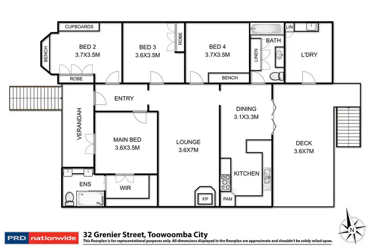 Floorplan of Homely house listing, 32 Grenier Street, Toowoomba City QLD 4350