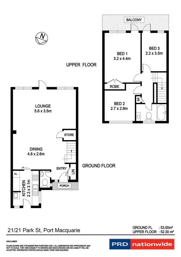 Floorplan of Homely townhouse listing, 21/21 Park Street, Port Macquarie NSW 2444