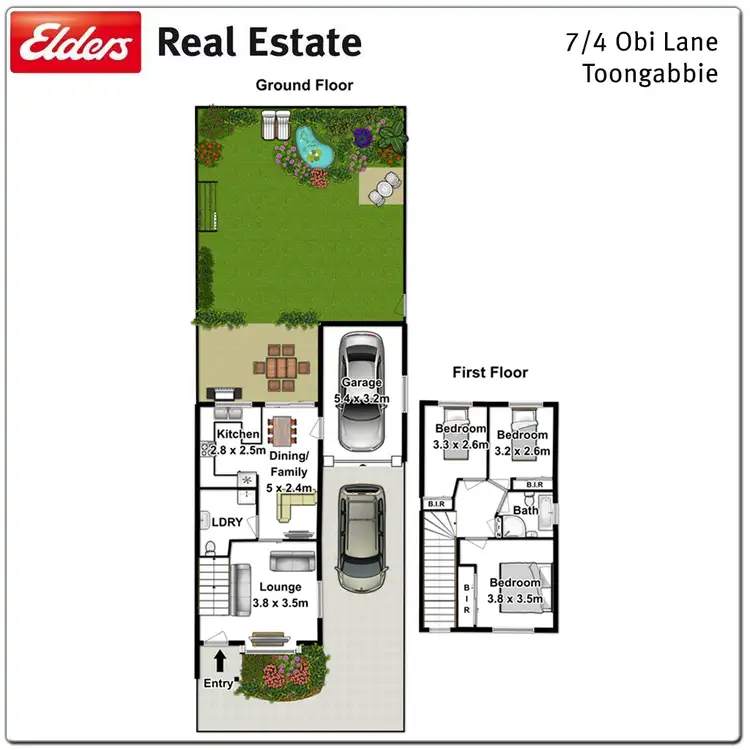 Floorplan of Homely townhouse listing, 7/4 Obi Lane, Toongabbie NSW 2146