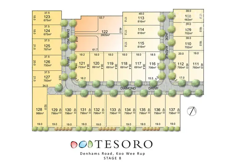 Floorplan of Homely land listing, 42 (Lot 117) Diamond Drive, Koo Wee Rup VIC 3981