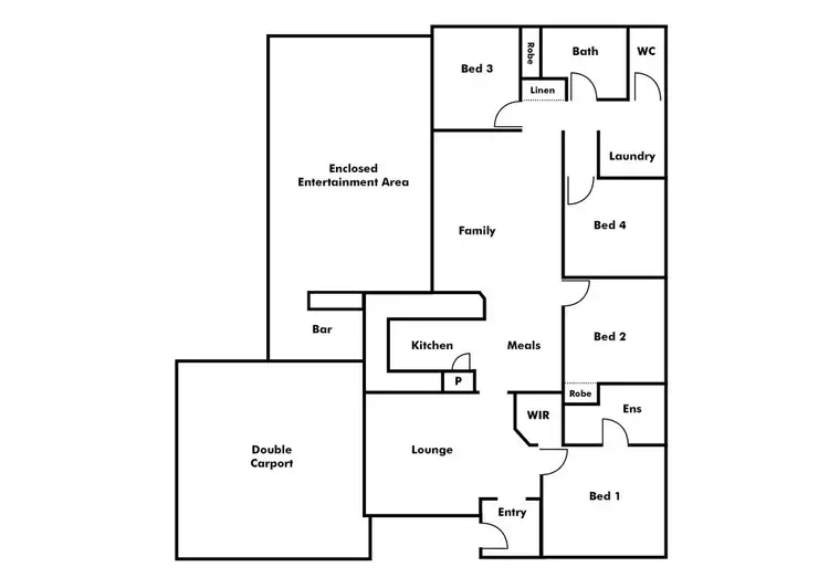 Floorplan of Homely house listing, 4 Thatched Court, Bibra Lake WA 6163