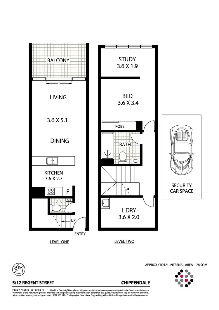 Floorplan of Homely apartment listing, 5/12-26 Regent Street, Chippendale NSW 2008