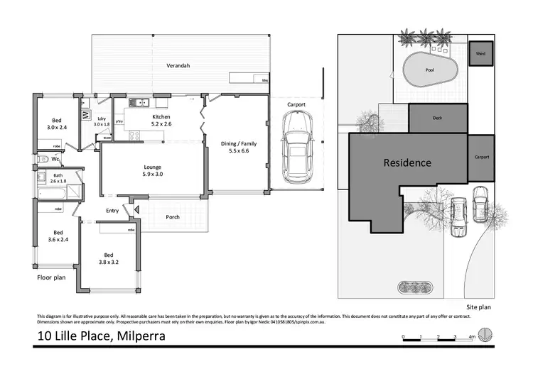 Floorplan of Homely house listing, 10 Lille Place, Milperra NSW 2214