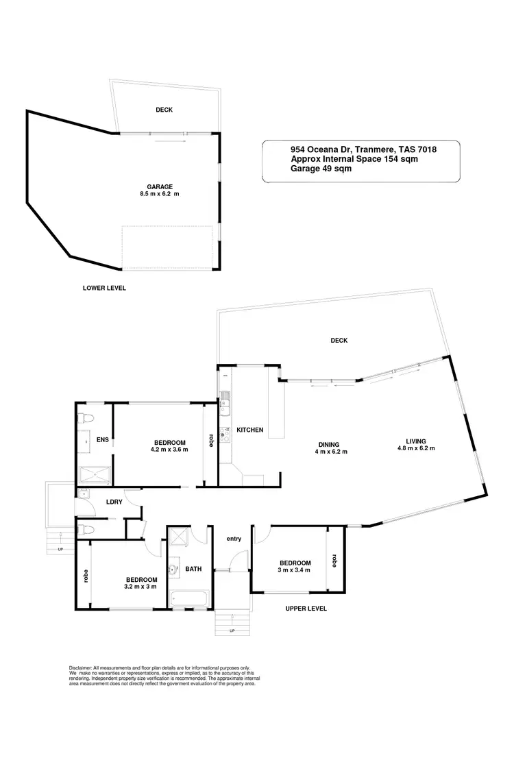 Floorplan of Homely house listing, 945 Oceana Drive, Tranmere TAS 7018