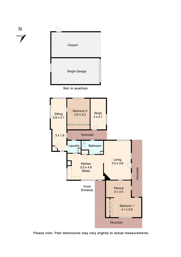 Floorplan of Homely house listing, 52 Carmody Drive, Creswick VIC 3363