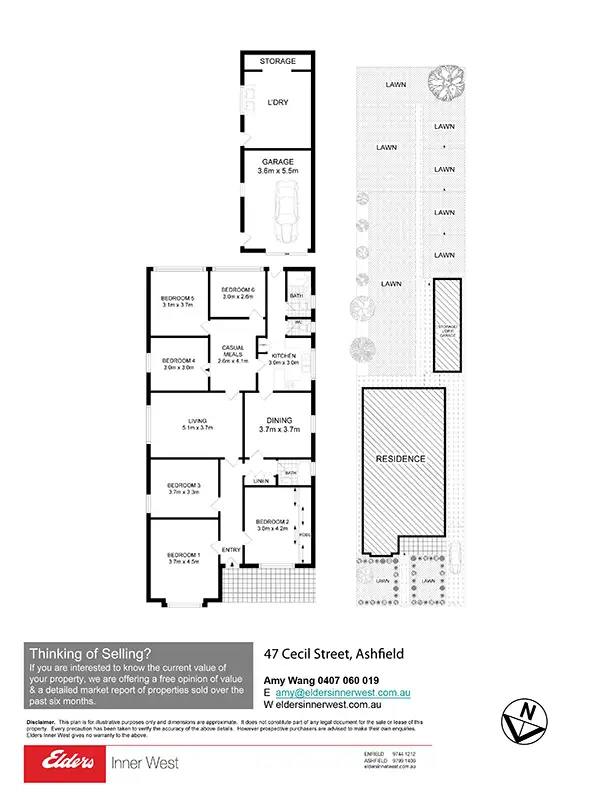 Floorplan of Homely house listing, 47 Cecil Street, Ashfield NSW 2131