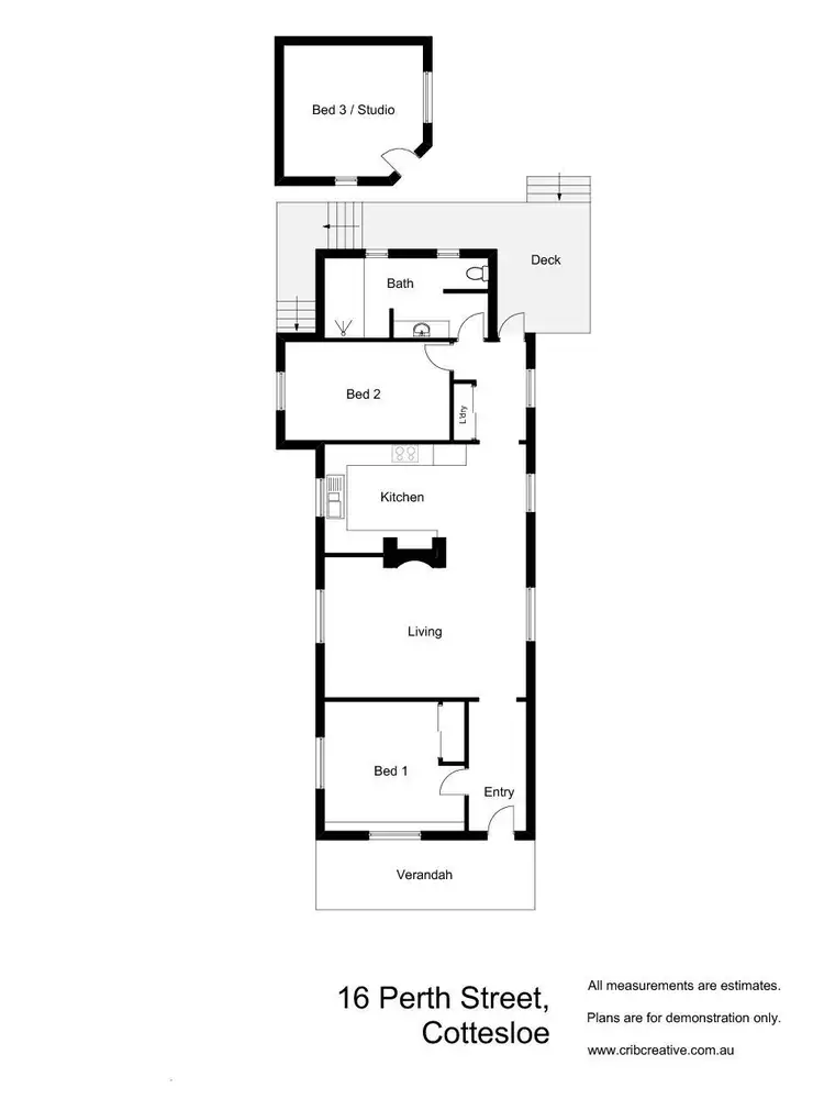 Floorplan of Homely house listing, 16 Perth Street, Cottesloe WA 6011