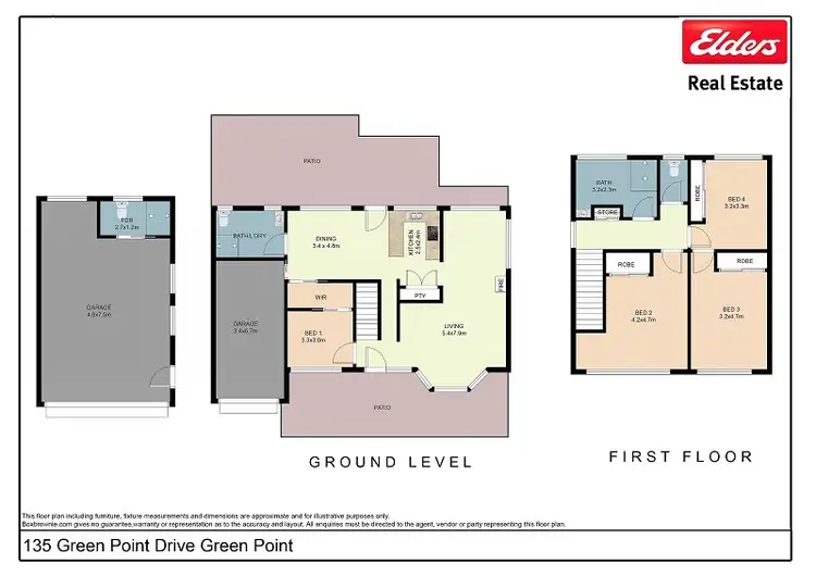 Floorplan of Homely house listing, 135 Green Point Drive, Green Point NSW 2428