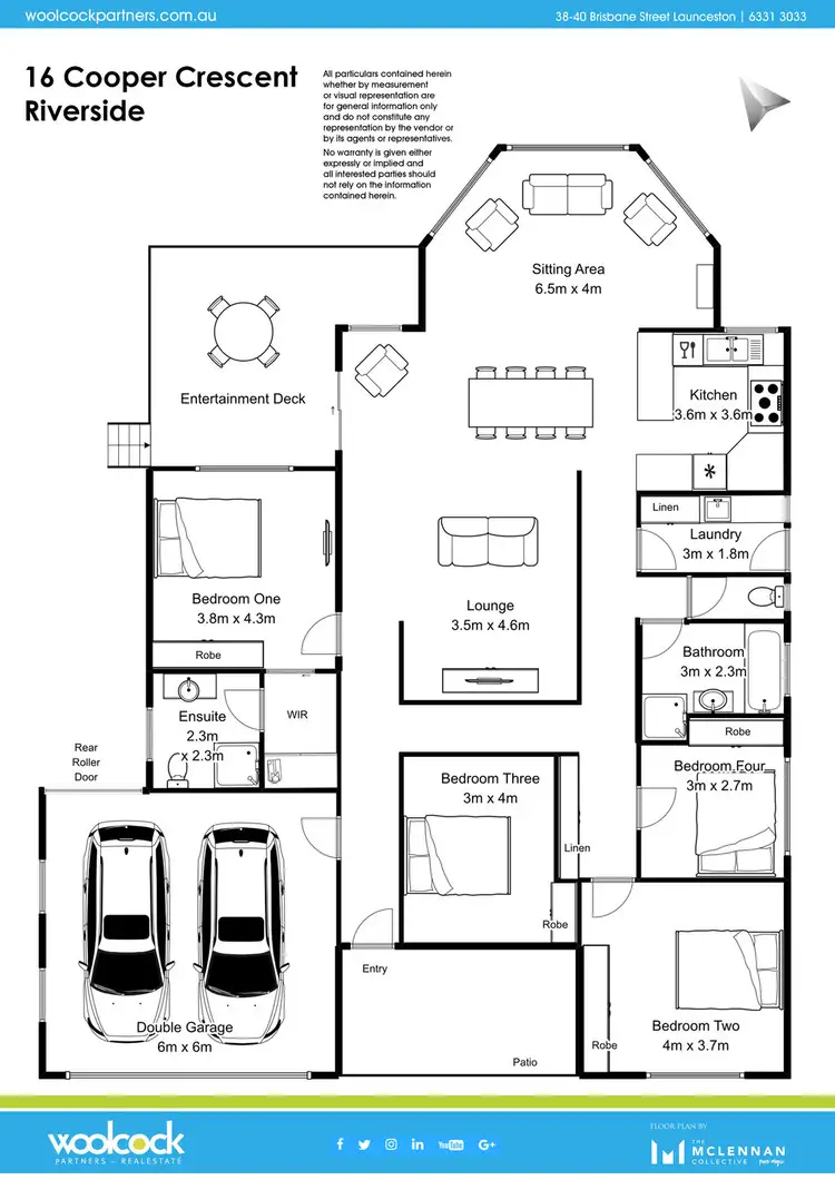Floorplan of Homely house listing, 16 Cooper Crescent, Riverside TAS 7250