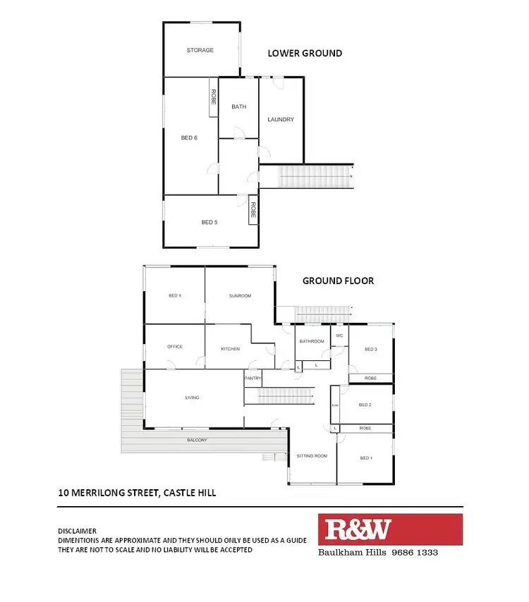 Floorplan of Homely house listing, 10 Merrilong Street, Castle Hill NSW 2154