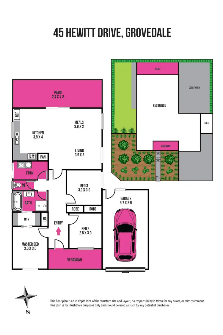 Floorplan of Homely house listing, 45 Hewitt Drive, Grovedale VIC 3216