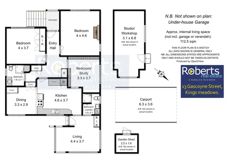 Floorplan of Homely house listing, 13 Gascoyne St, Kings Meadows TAS 7249