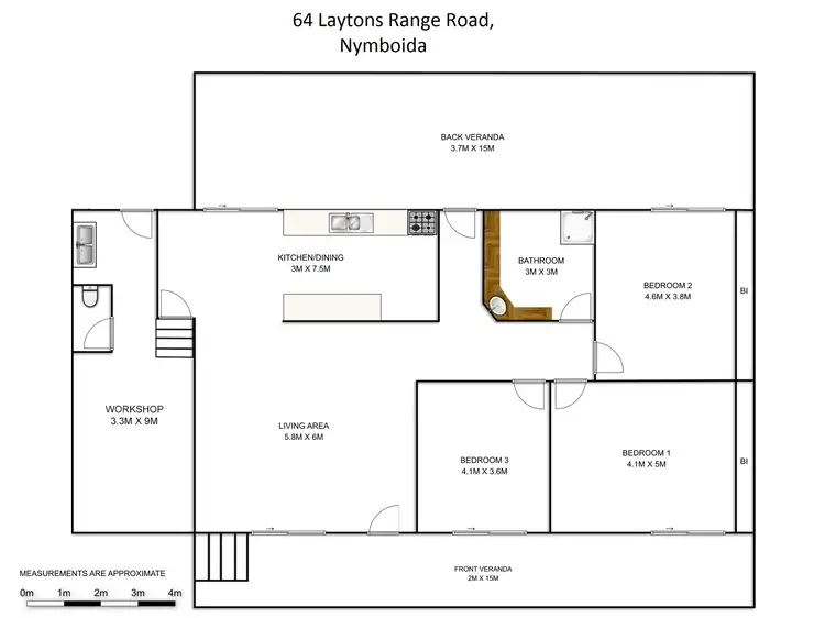 Floorplan of Homely rural property listing, 64 LAYTONS RANGE ROAD, Nymboida NSW 2460