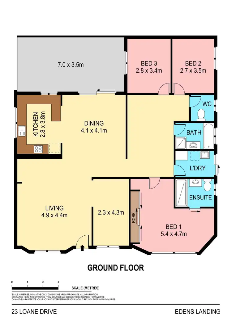 Floorplan of Homely house listing, 23 LOANE DRIVE, Edens Landing QLD 4207