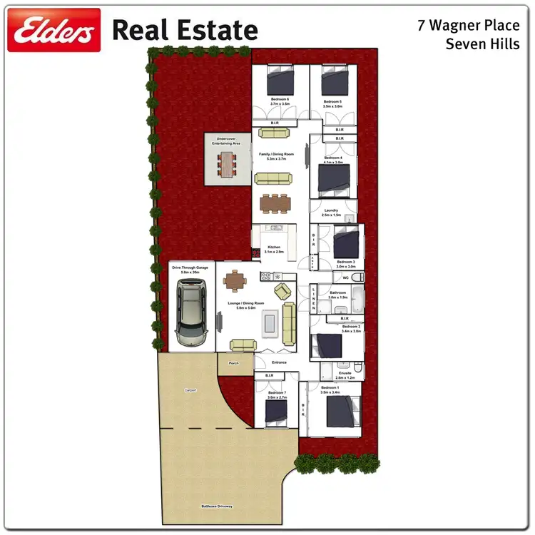 Floorplan of Homely house listing, 7 Wagner Place, Seven Hills NSW 2147