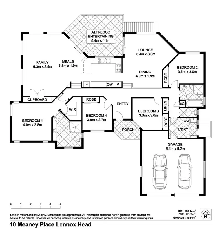 Floorplan of Homely house listing, 10 Meaney Place, Lennox Head NSW 2478