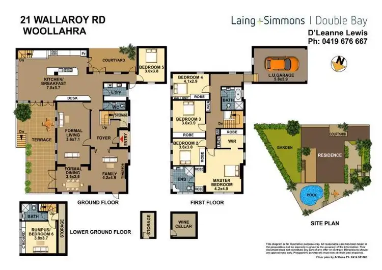 Floorplan of Homely house listing, 21 Wallaroy Road, Woollahra NSW 2025