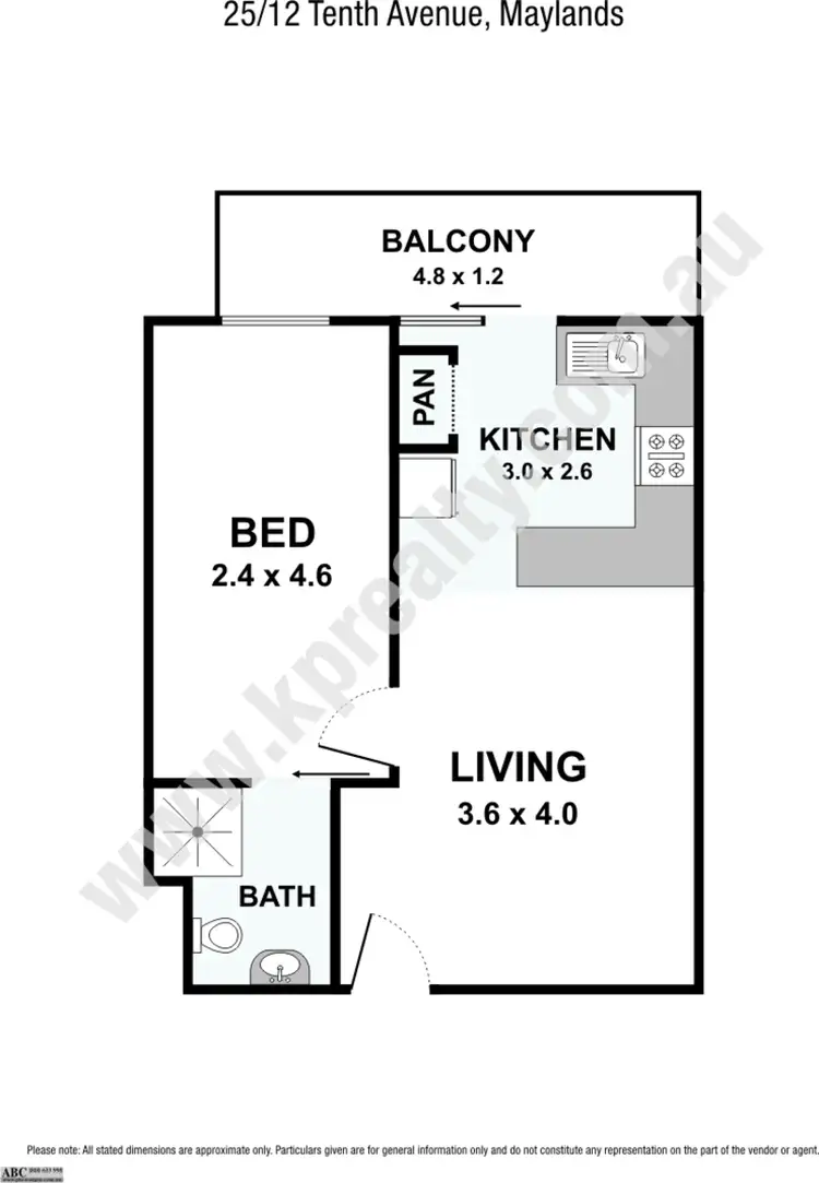 Floorplan of Homely apartment listing, 25/12 Tenth Avenue, Maylands WA 6051