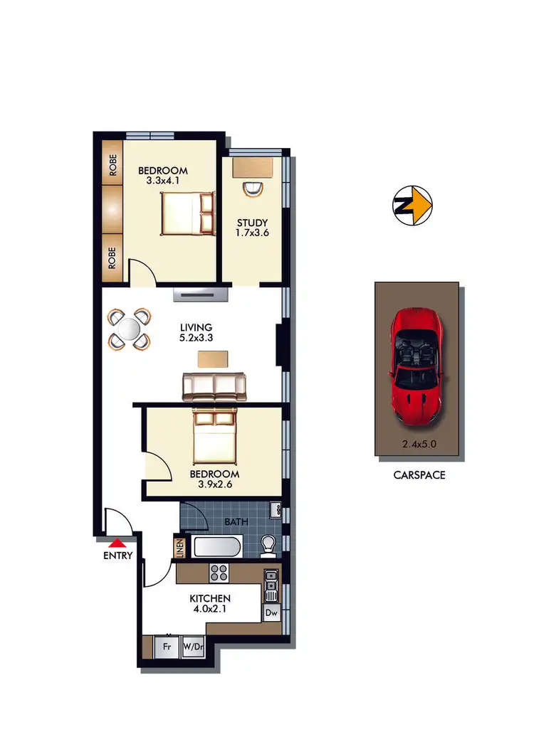 Floorplan of Homely apartment listing, 1/19 Balfour Road, Rose Bay NSW 2029