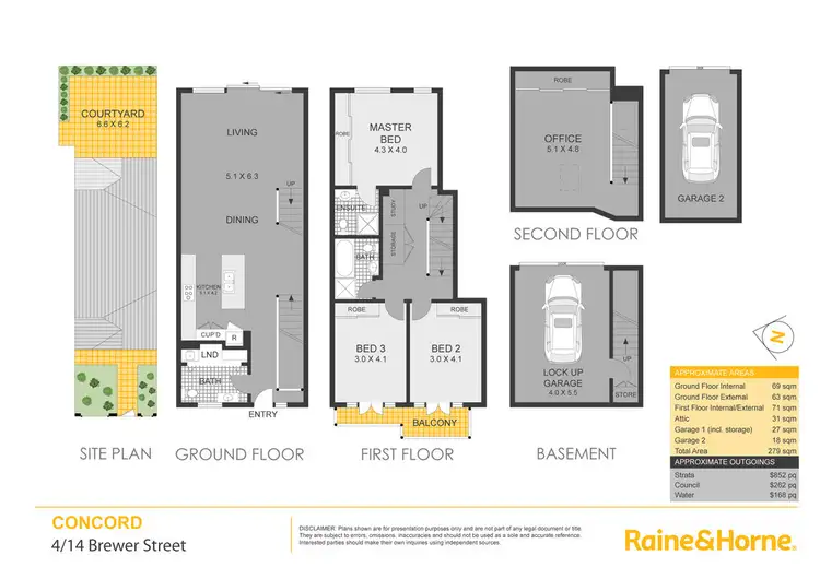 Floorplan of Homely townhouse listing, 4/14 Brewer Street, Concord NSW 2137
