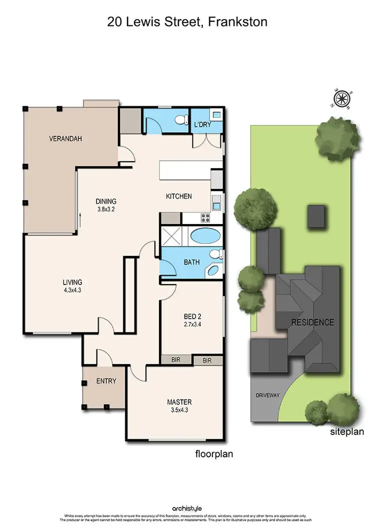Floorplan of Homely house listing, 20 Lewis Street, Frankston VIC 3199
