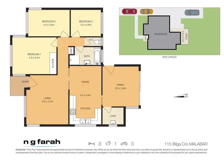 Floorplan of Homely house listing, 115 Bilga Crescent, Malabar NSW 2036