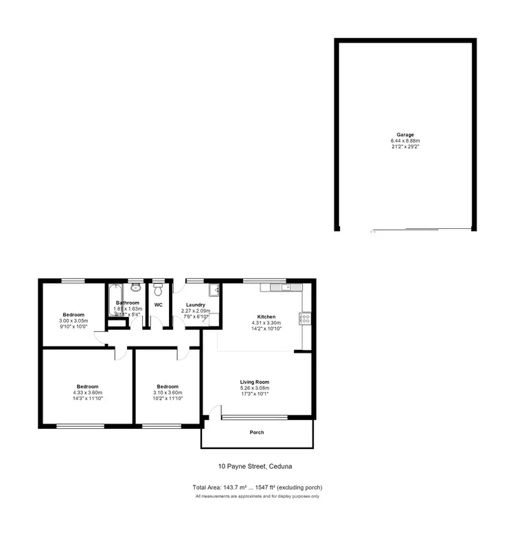 Floorplan of Homely house listing, 10 Payne, Ceduna SA 5690