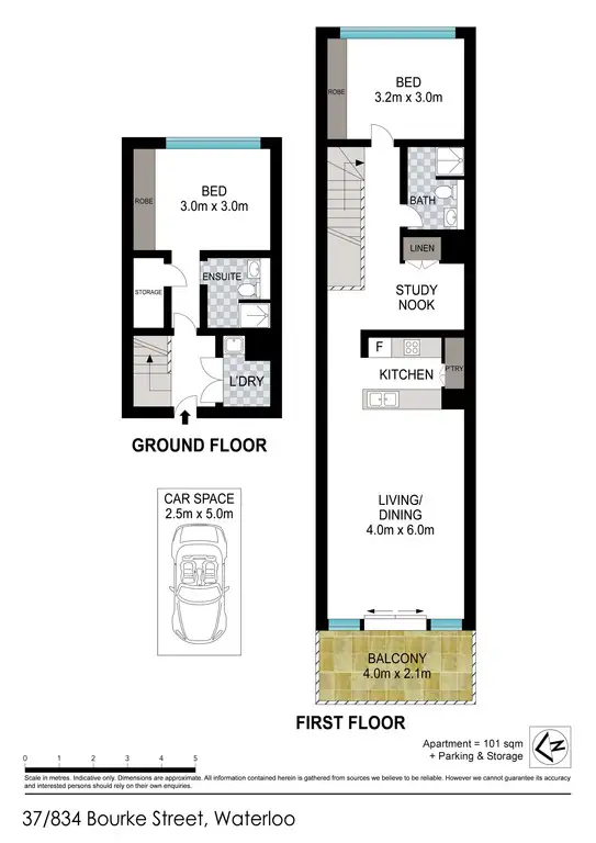 Floorplan of Homely apartment listing, 37/834 Bourke Street, Waterloo NSW 2017