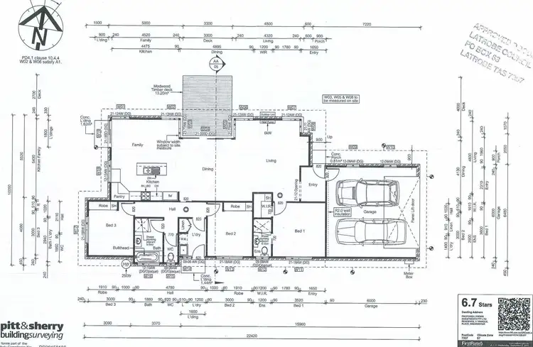 Floorplan of Homely house listing, 3 Tranquil Place, Shearwater TAS 7307