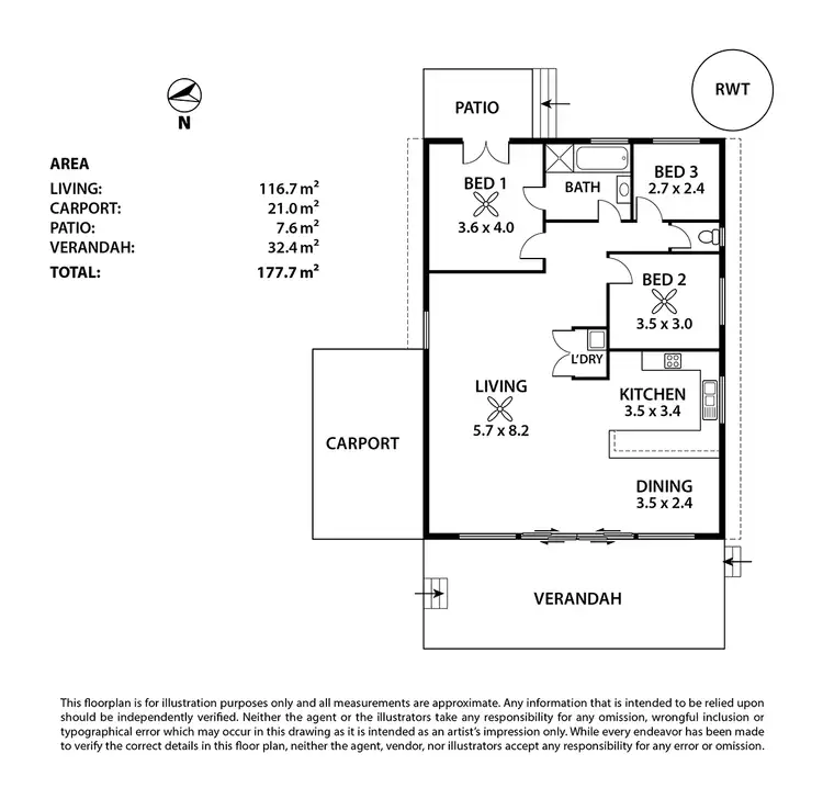 Floorplan of Homely house listing, 7 Island View Drive, Clayton Bay SA 5256